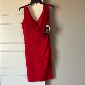 NWT Alex Evenings Red Sleeveless Dress